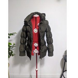 Zara - Puff jacket with hood - olive